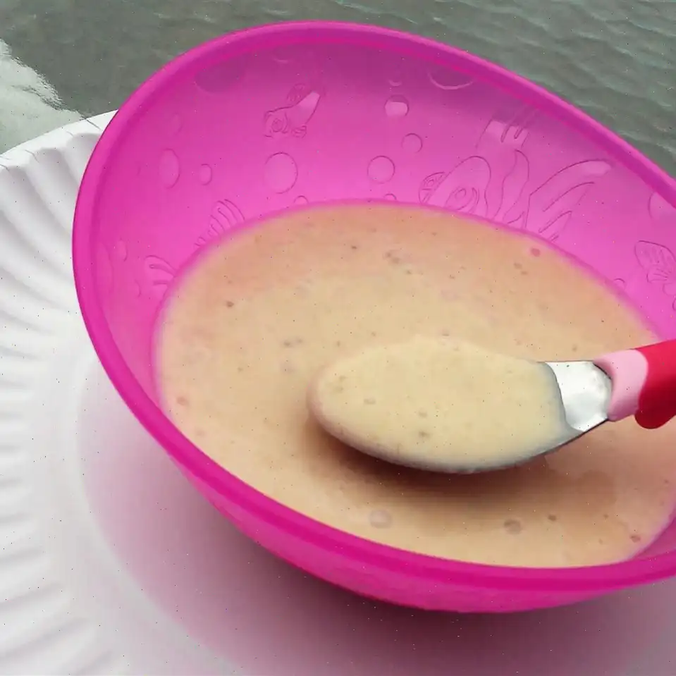 Creamed Banana Baby Food Recipe