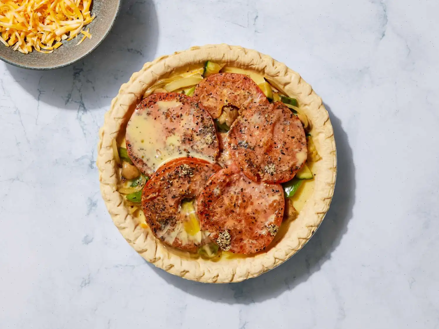 Loaded Vegetarian Quiche Recipe