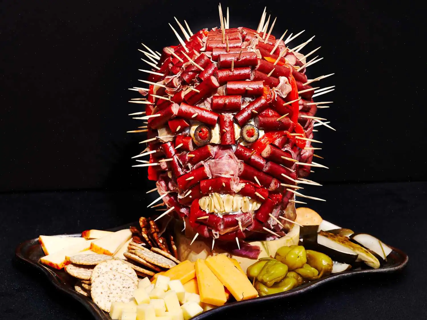 Sausage Head Charcuterie Board Recipe