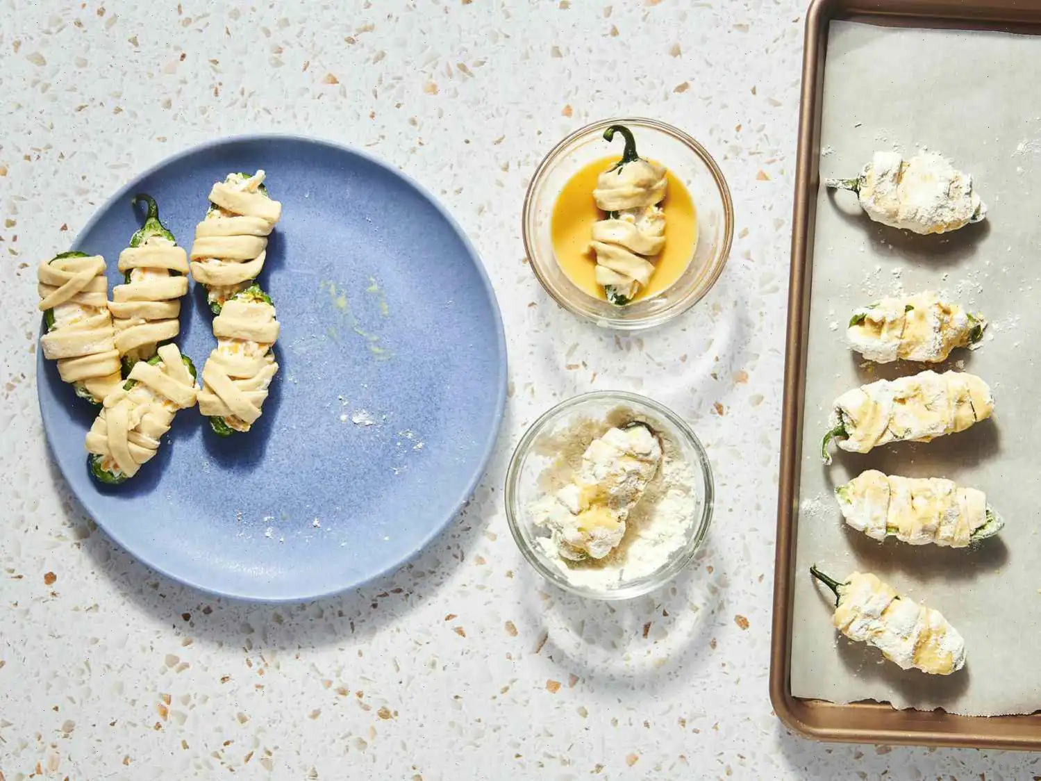 Baked Mummy Jalapeno Poppers Recipe