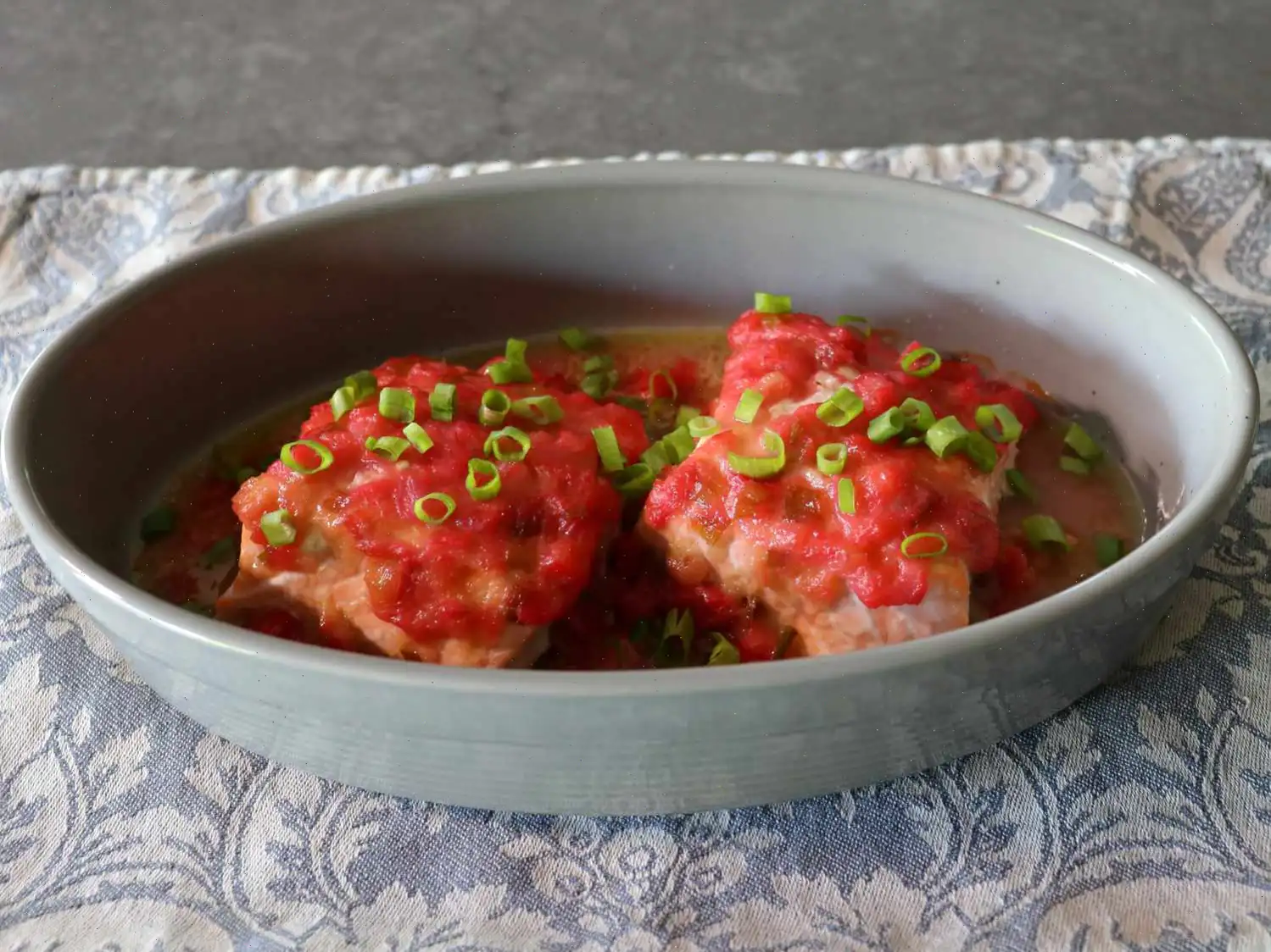 Roasted Rhubarb Salmon Recipe