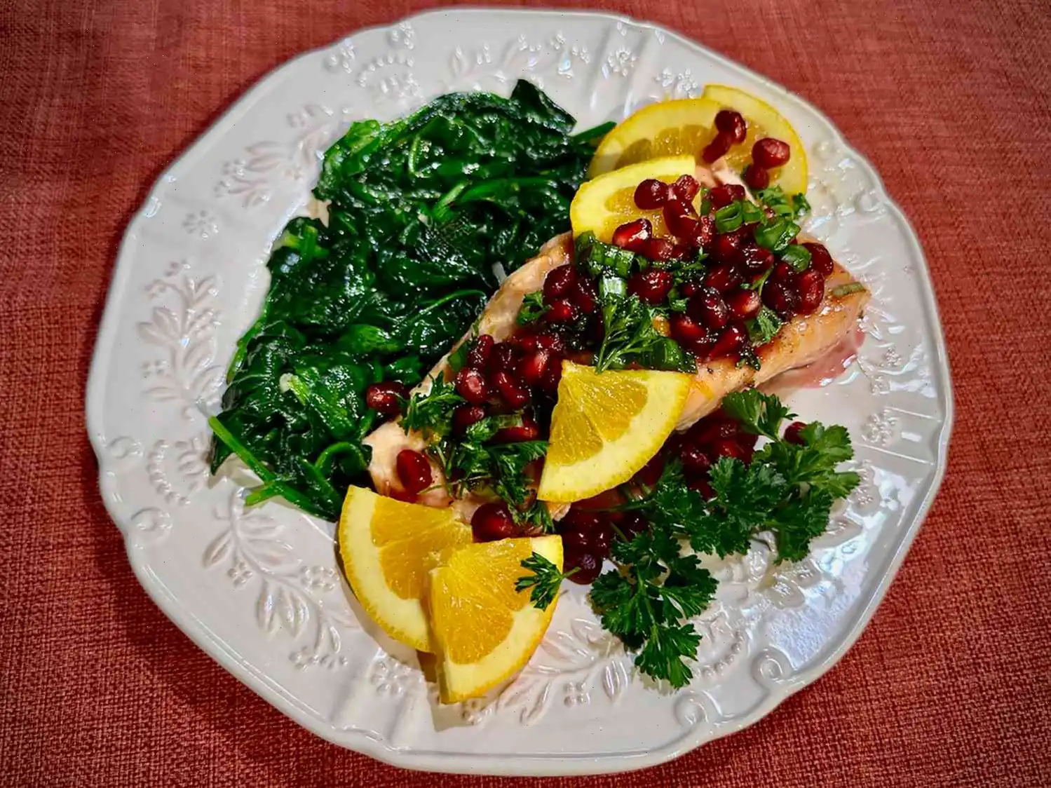 Pomegranate Glazed Salmon Recipe