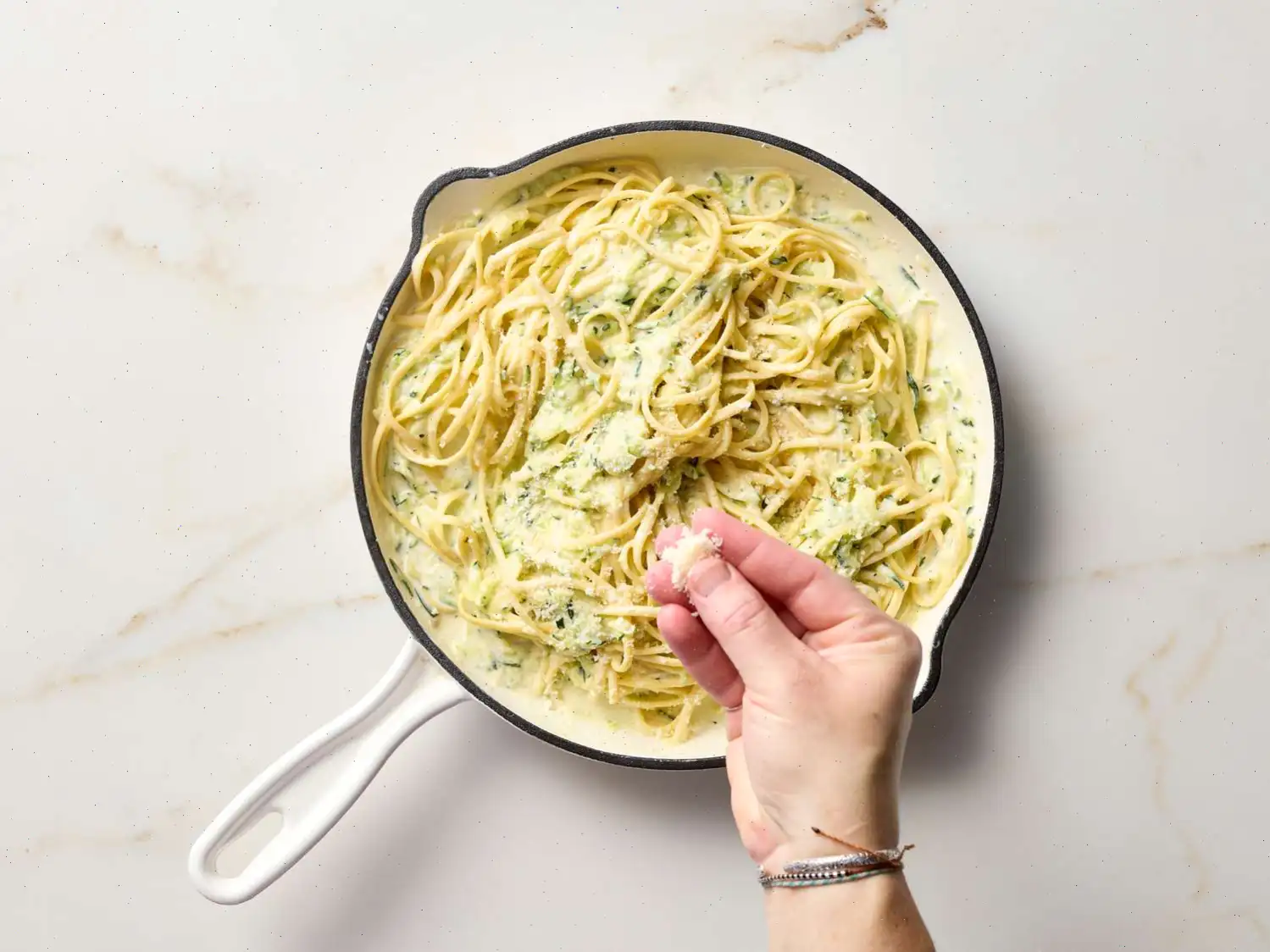 Creamy Lemon Zucchini Pasta Recipe