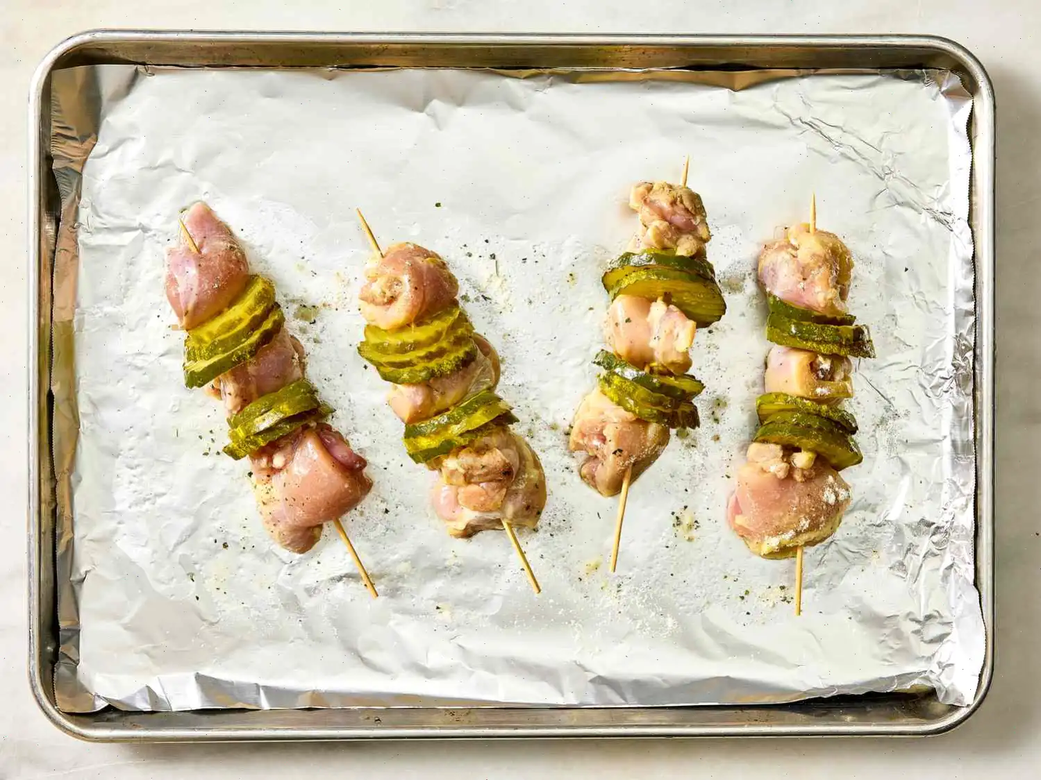 Dill Pickle Chicken Skewers Recipe