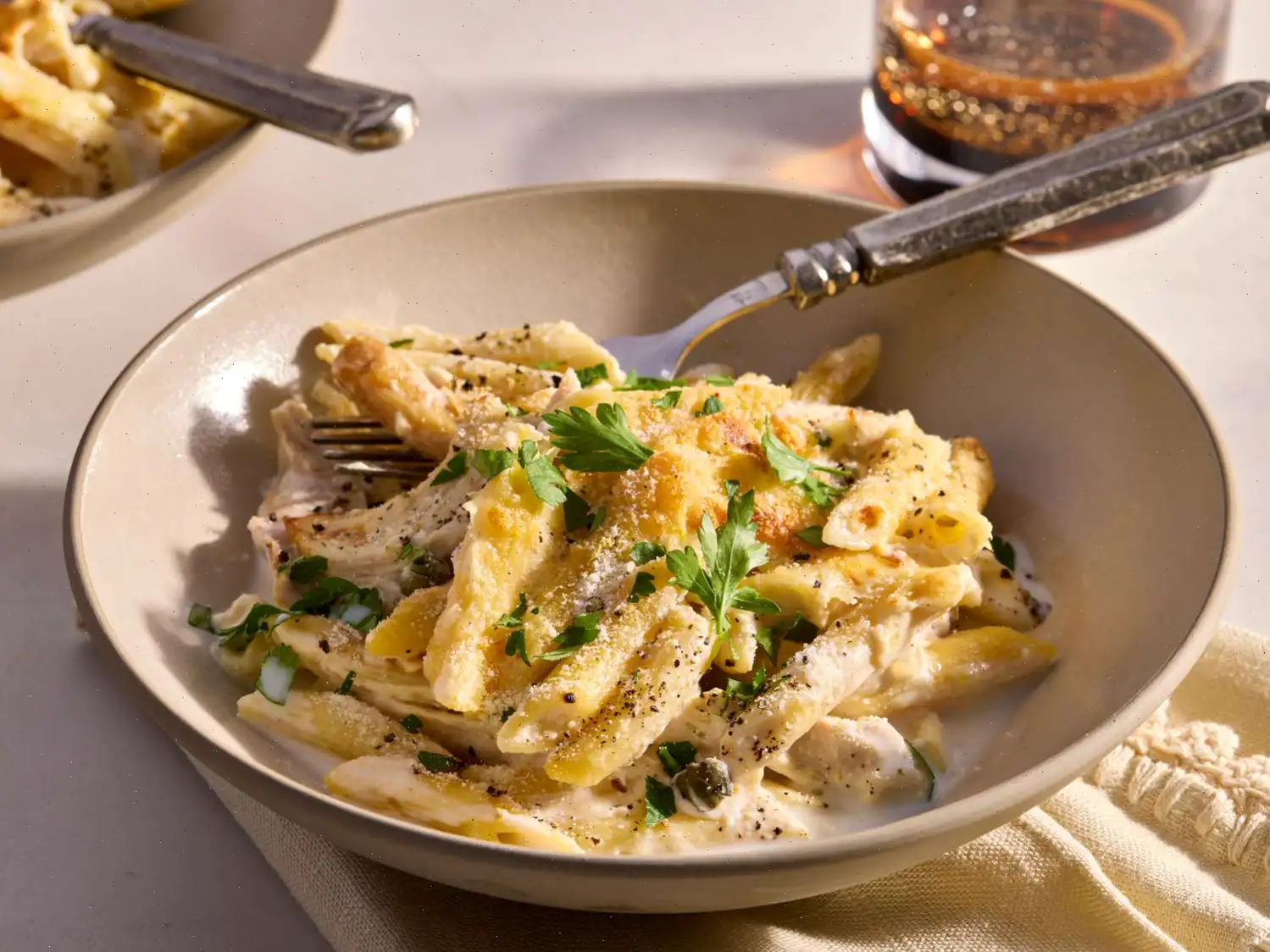 Creamy Chicken Piccata Pasta Bake Recipe