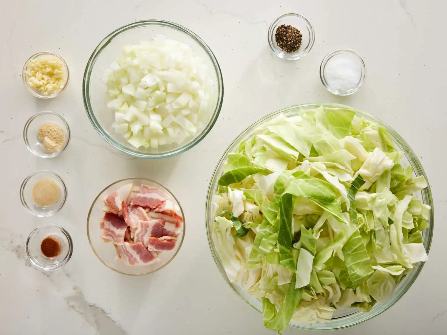 Fried Cabbage with Bacon, Onion, and Garlic Recipe