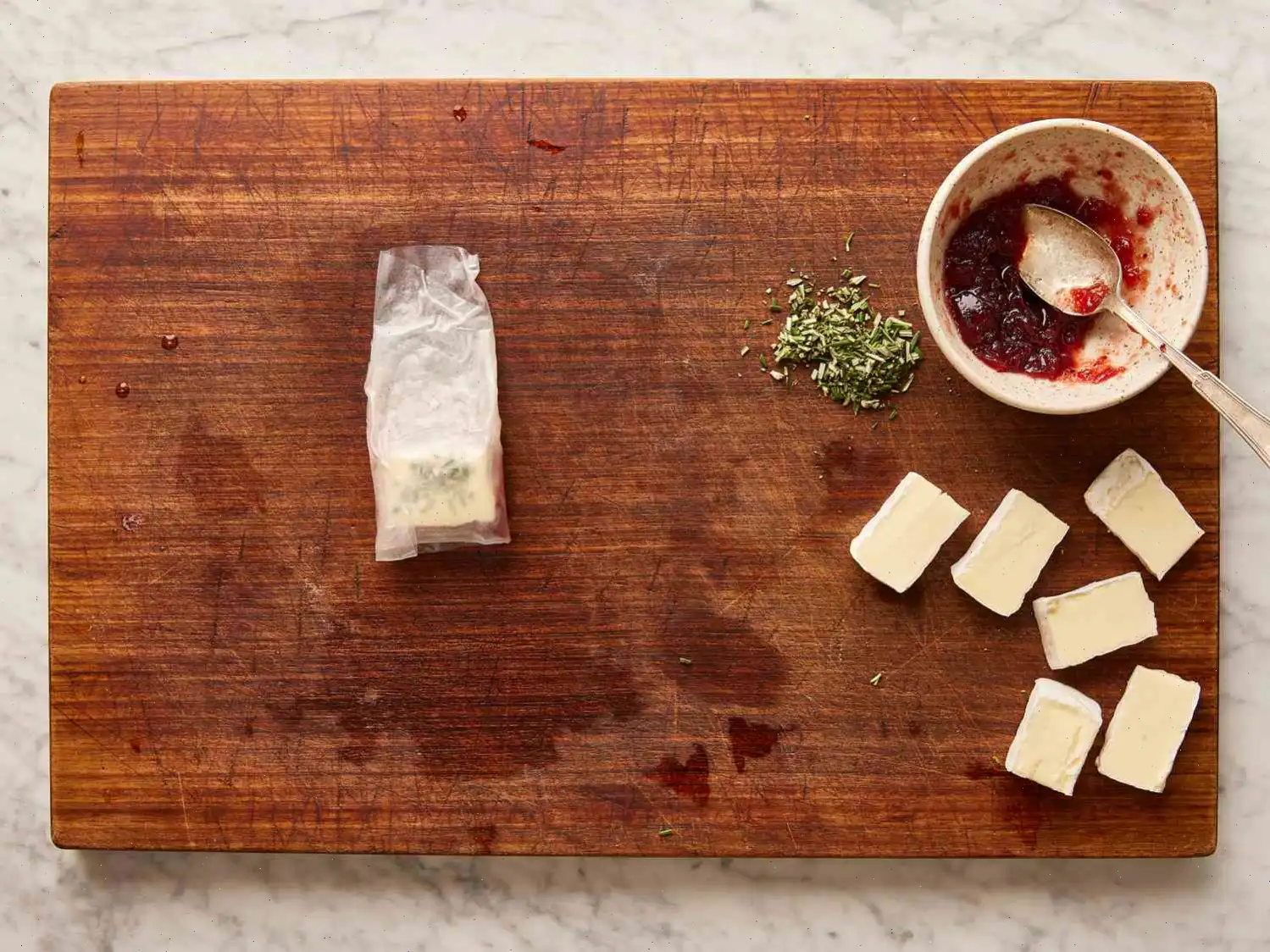 Crispy Brie and Cranberry Rice Paper Bites