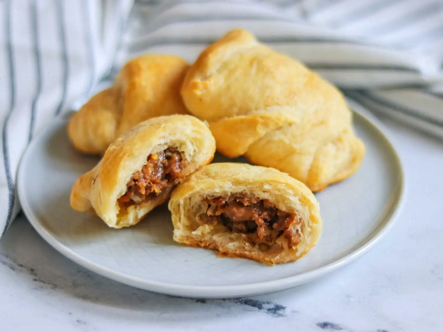 Mini Crescent Roll Burgers Recipe
