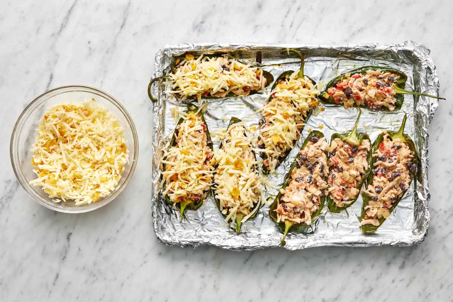 Chicken-Stuffed Poblano Peppers Recipe