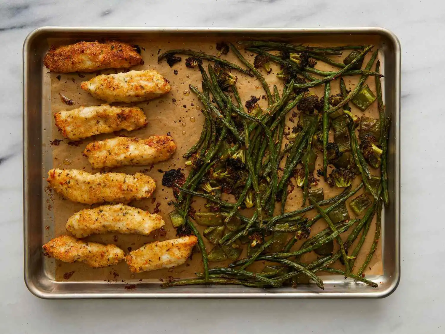 Sheet Pan Parmesan Chicken and Veggies Recipe
