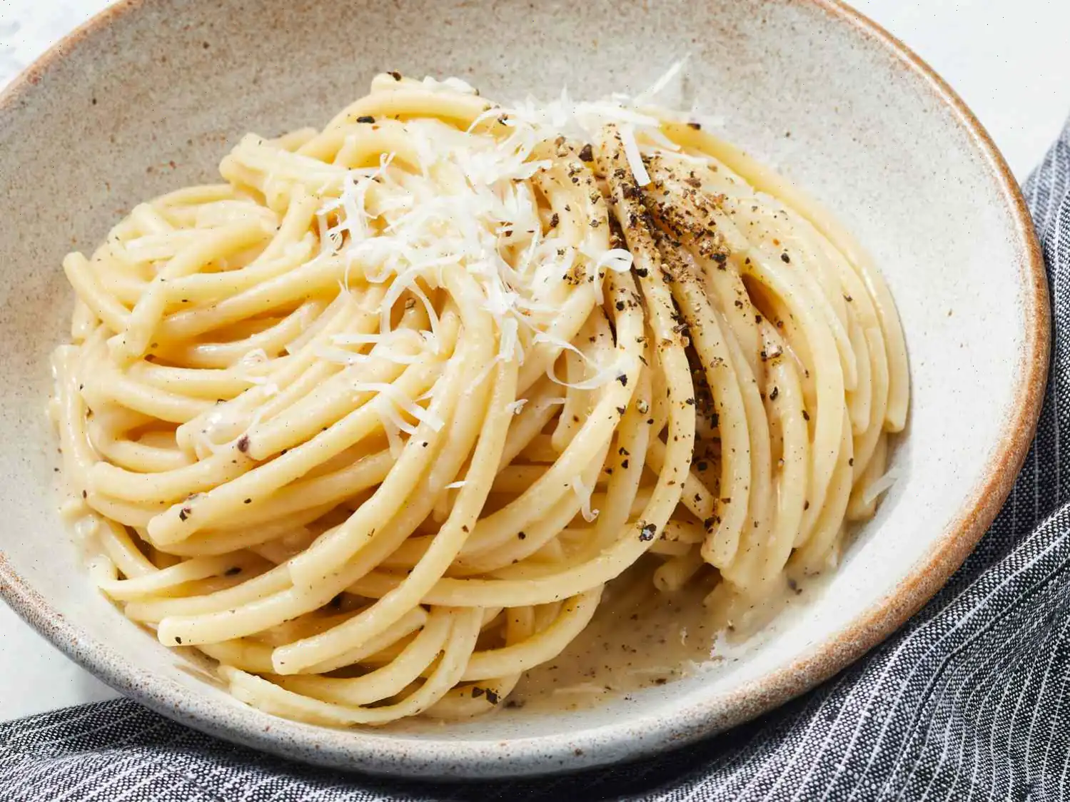Bucatini Cacio e Pepe (Roman Sheep Herder's Pasta) Recipe
