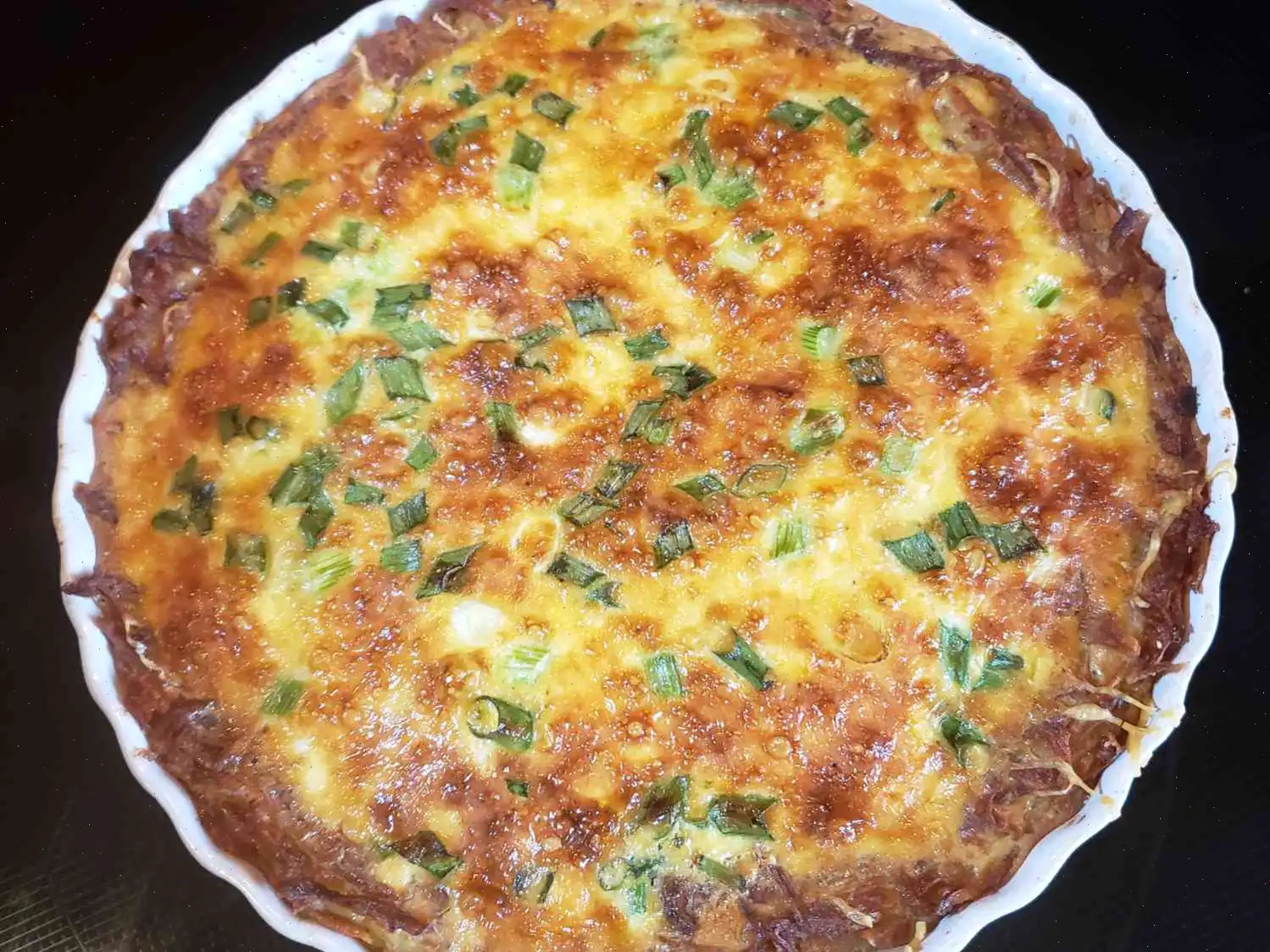Hash Brown Crust Bacon Quiche Recipe