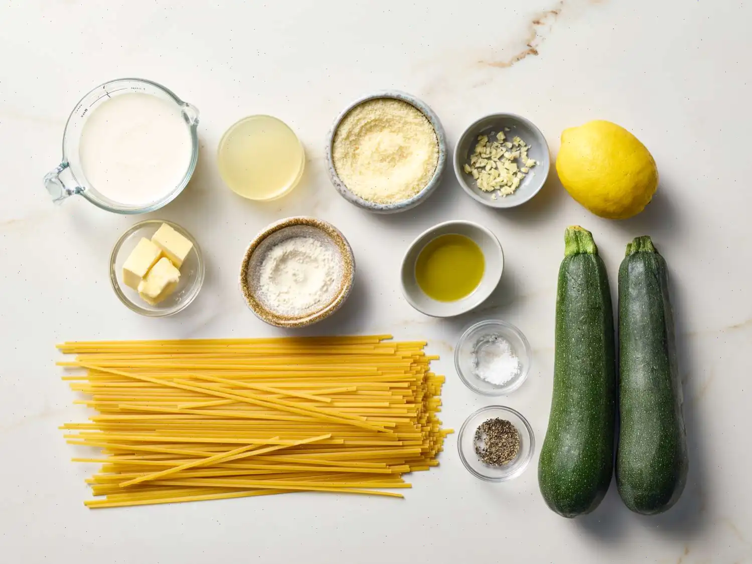 Creamy Lemon Zucchini Pasta Recipe