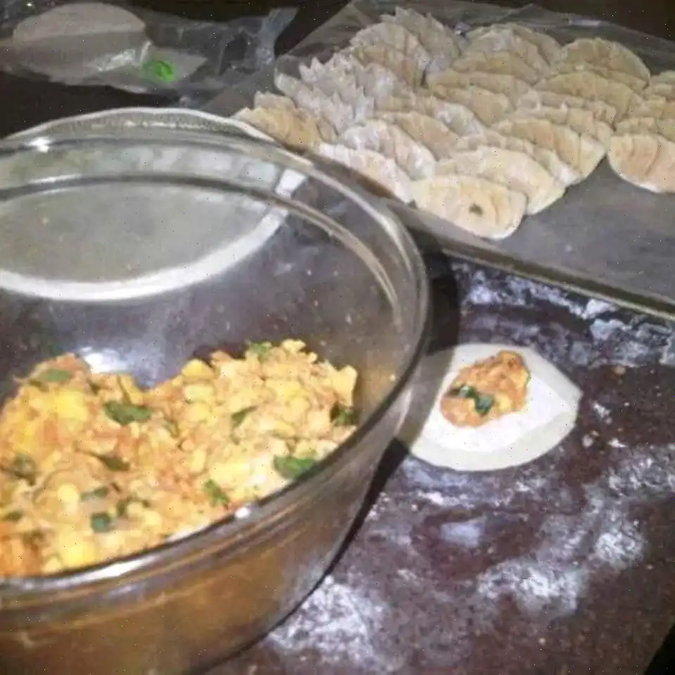 Chorizo and Sweet Potato Dumplings with Peach Thai Chili Sauce Recipe