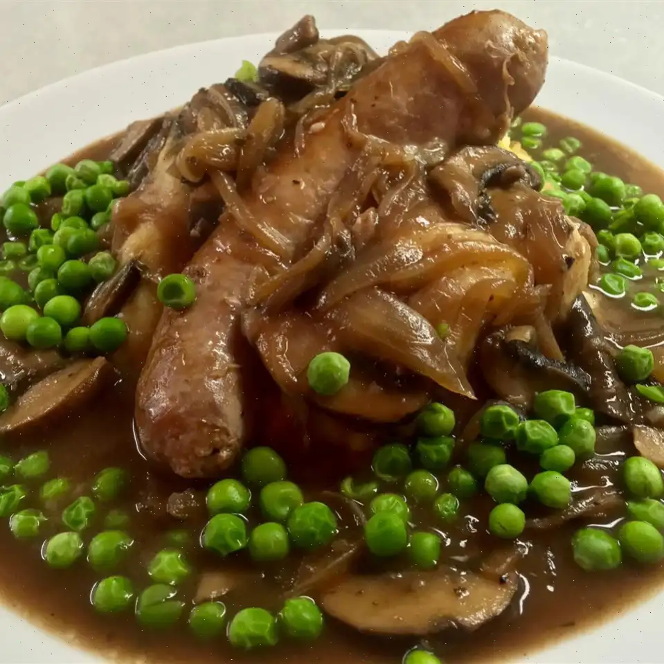 True Bangers and Mash with Onion Gravy Recipe