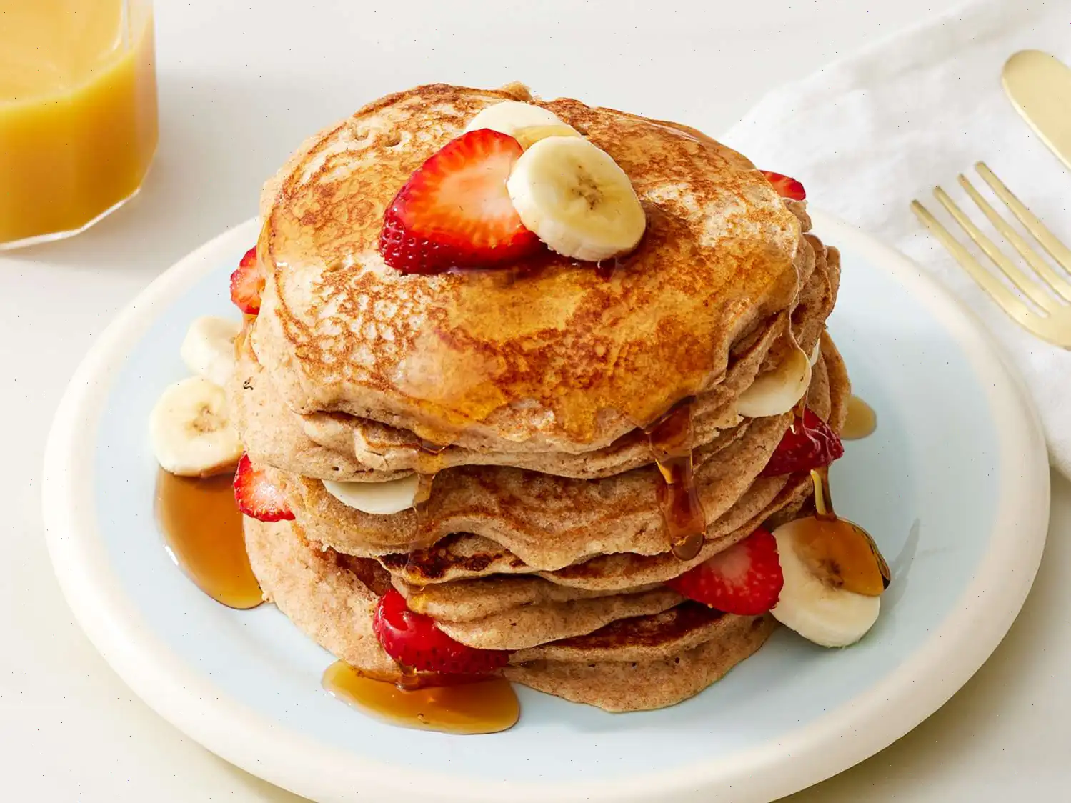 100% Whole Wheat Pancakes Recipe