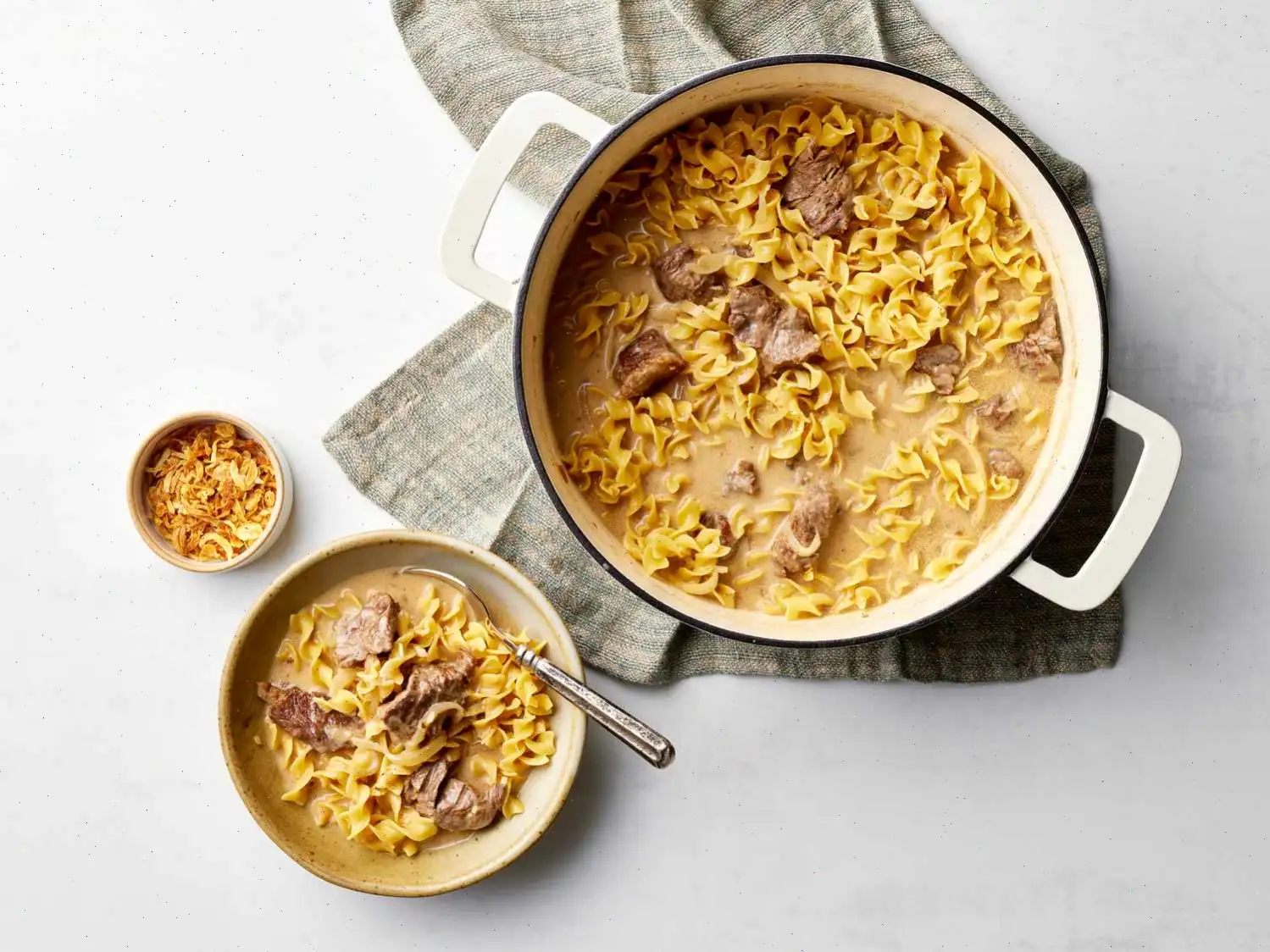 French Onion Beef and Noodles Recipe
