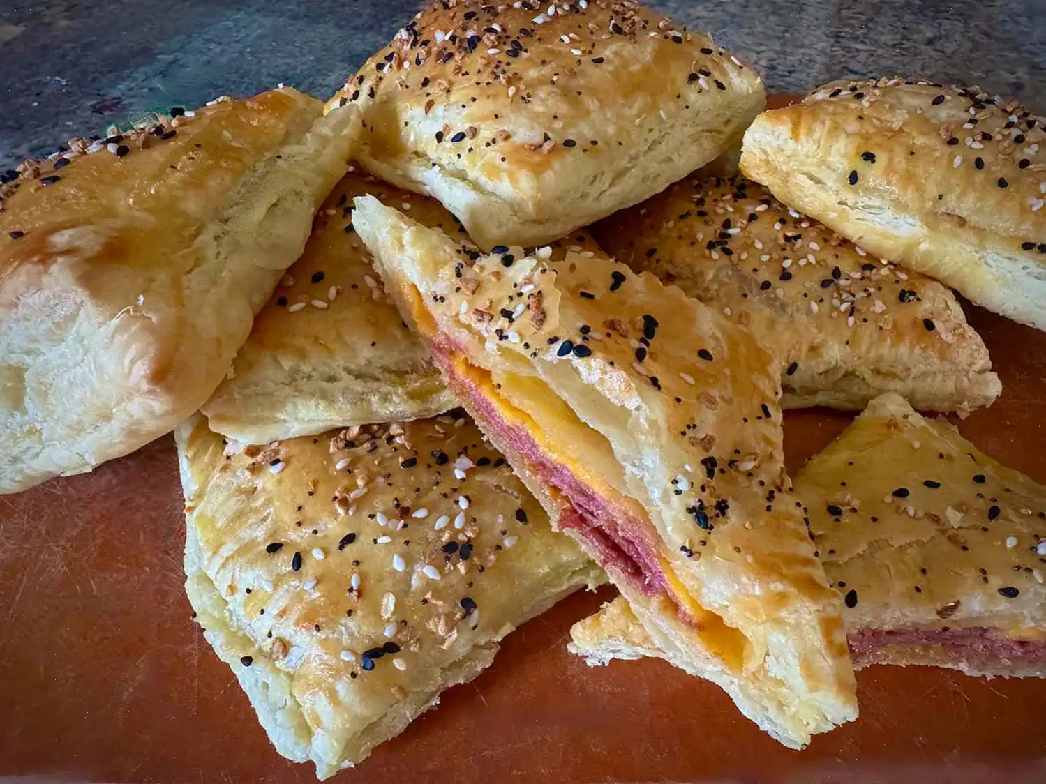 Roast Beef and Cheddar Puff Pastry Pockets Recipe