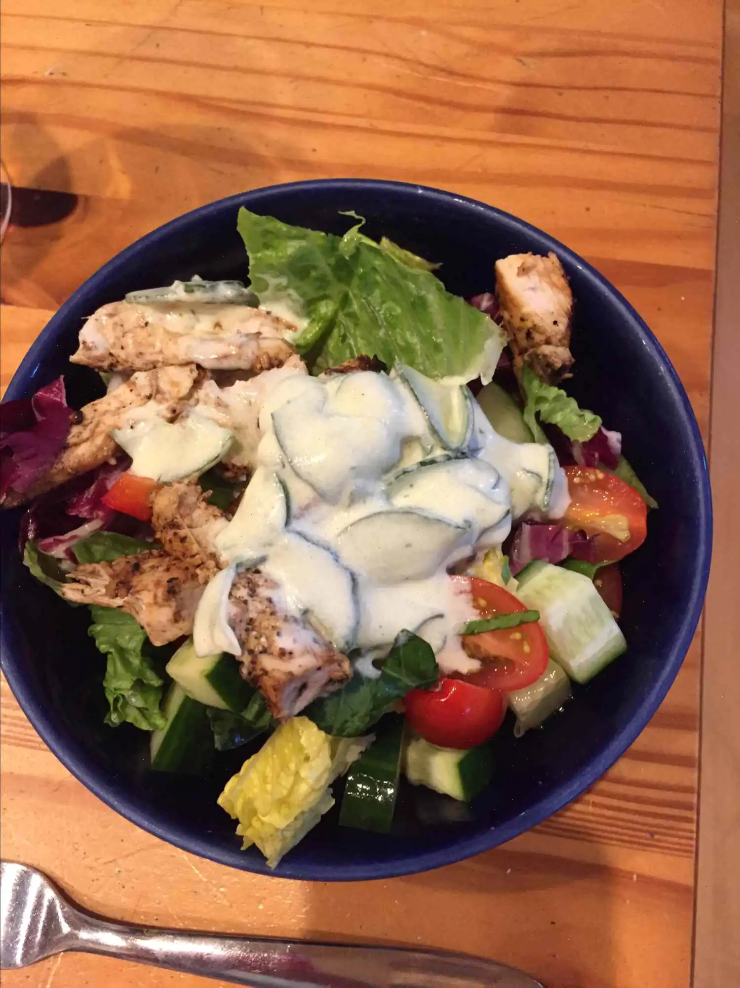 Chicken Souvlaki Salad Recipe