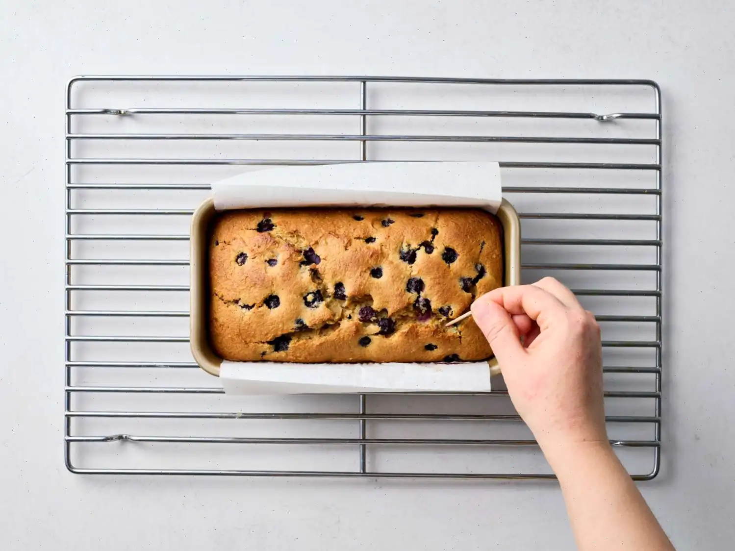 Cottage Cheese Blueberry Breakfast Cake Recipe