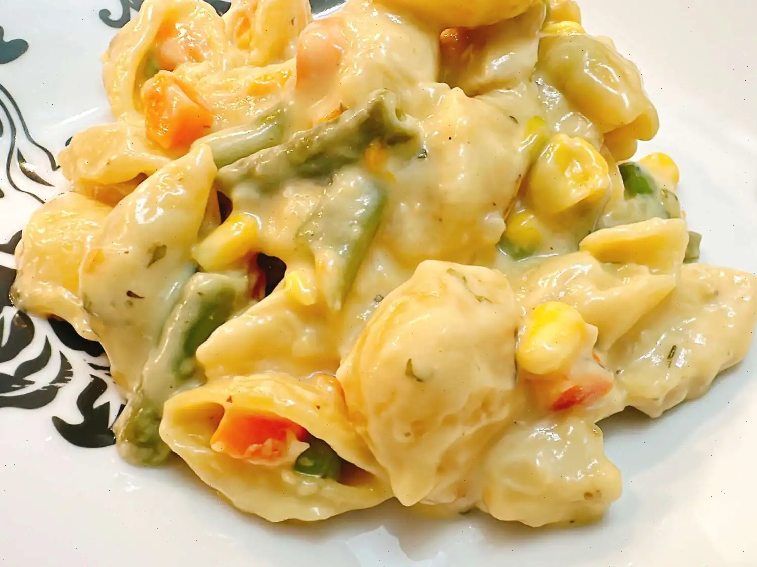 Chicken Pot Pie Skillet Pasta Recipe