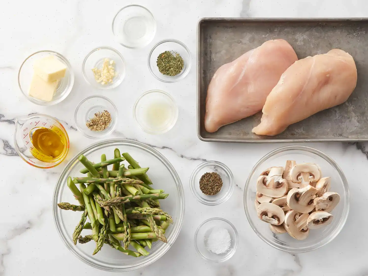 Chicken, Asparagus, and Mushroom Skillet Recipe