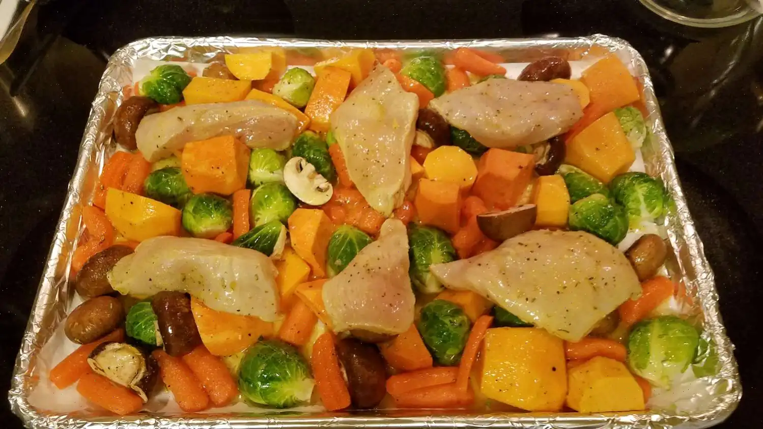 Autumn Rainbow Sheet Pan Dinner Recipe
