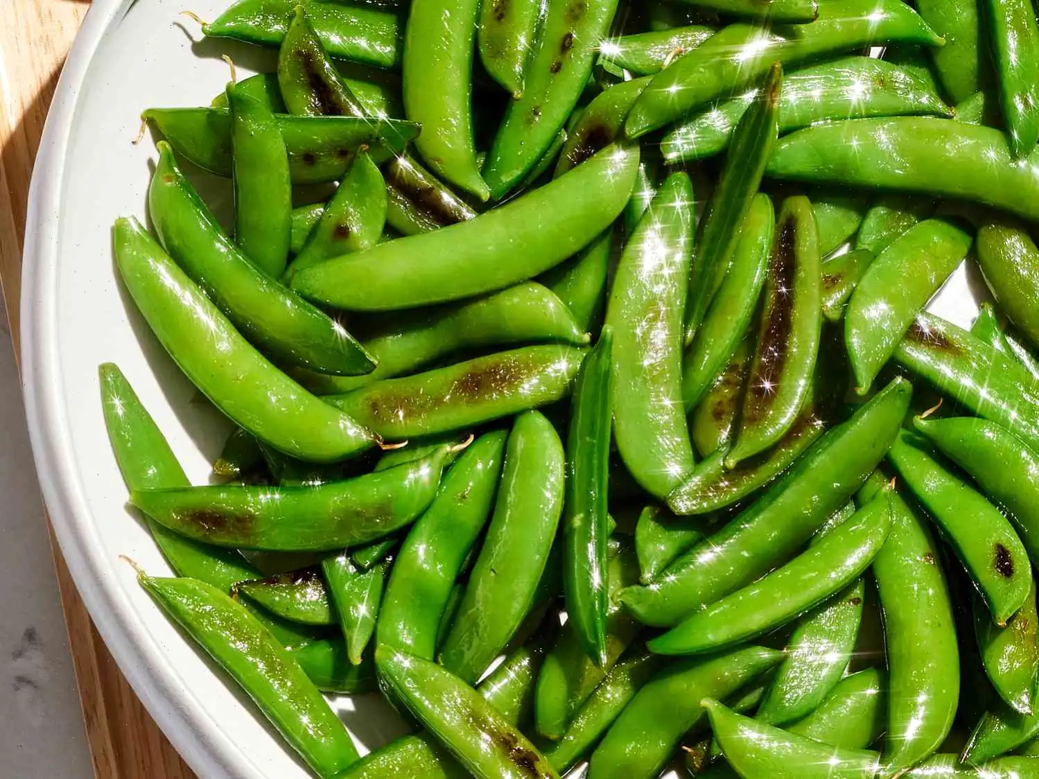 Sugar Snap Peas with Peanut Dipping Sauce Recipe