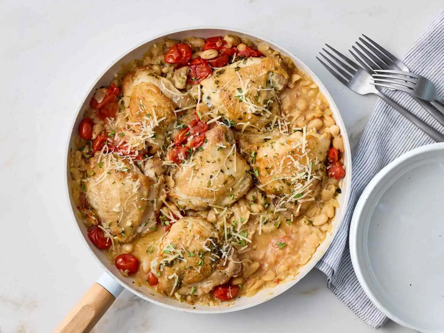 Creamy Tomato Chicken and White Beans Recipe
