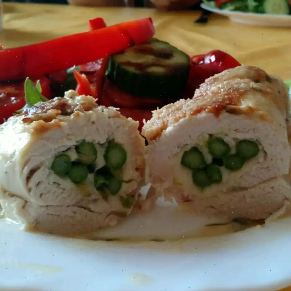Chicken Asparagus Roll-Ups Recipe