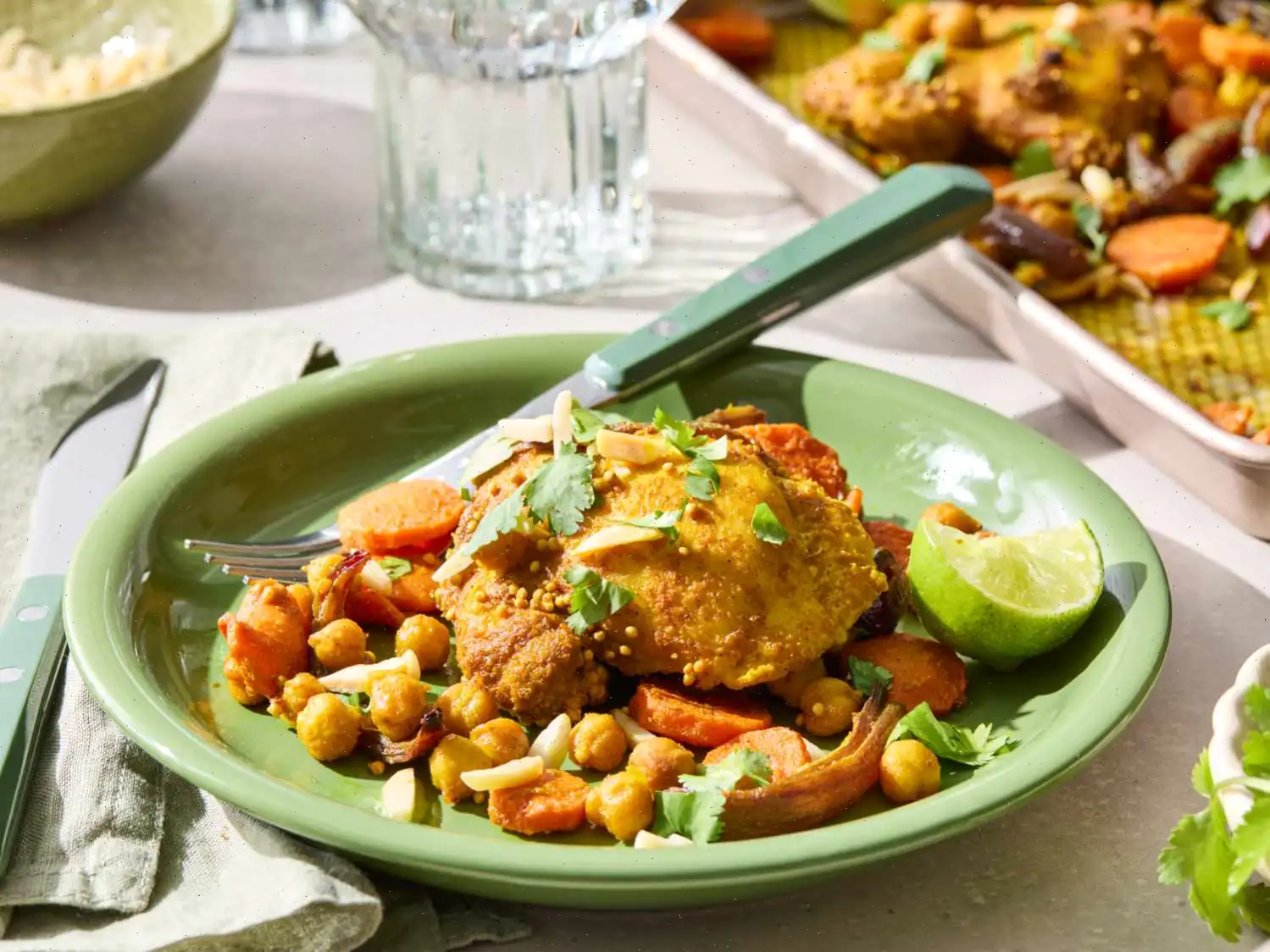 Sheet Pan Chicken and Chickpeas Recipe
