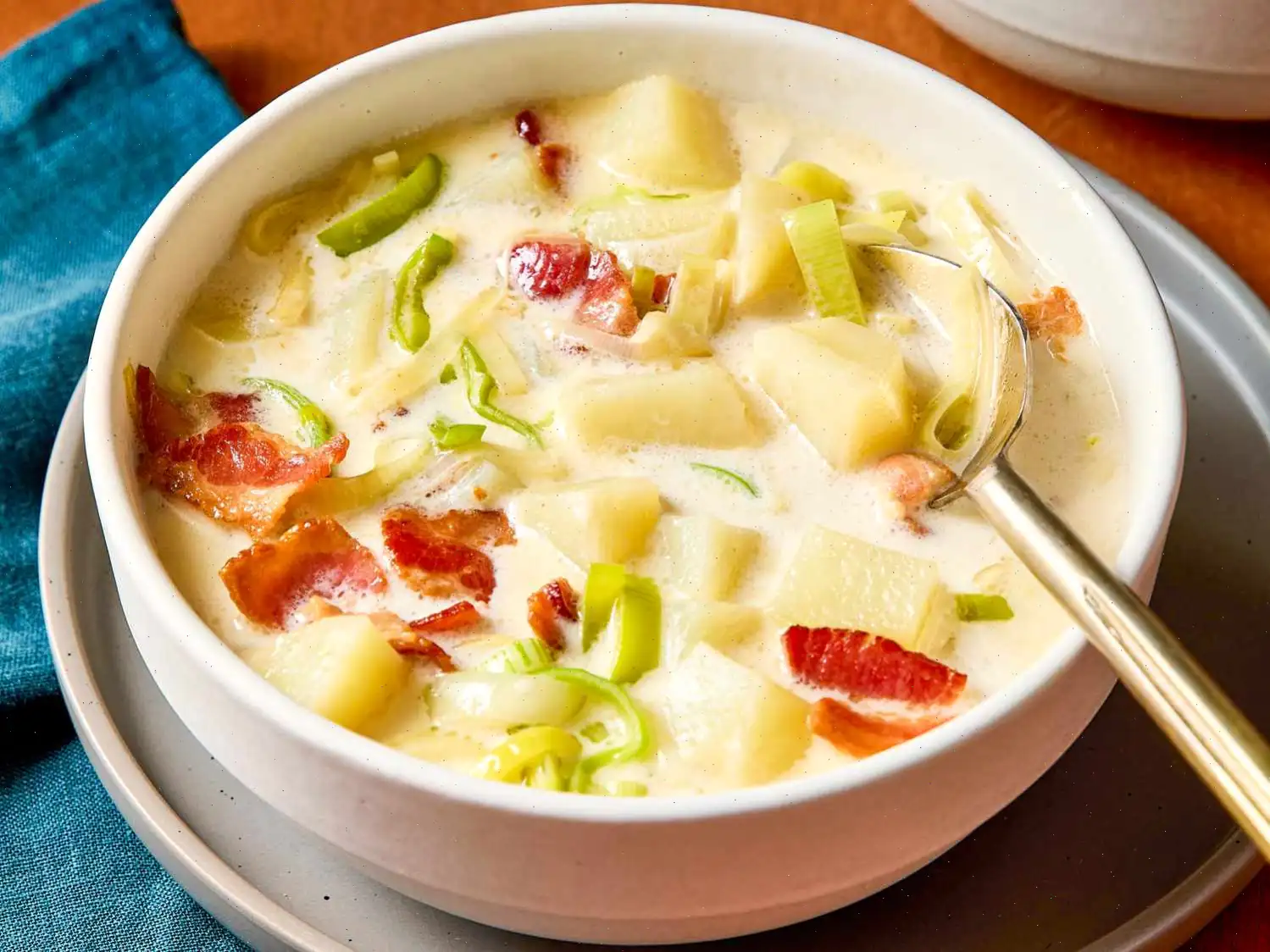 Potato Leek Soup with Bacon Recipe