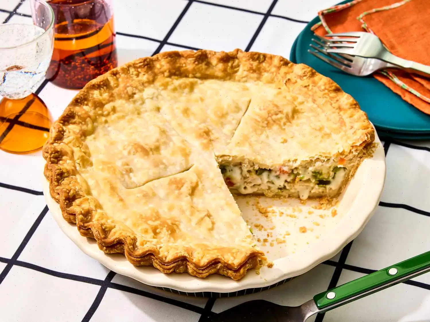 Dad's Leftover Turkey Pot Pie Recipe