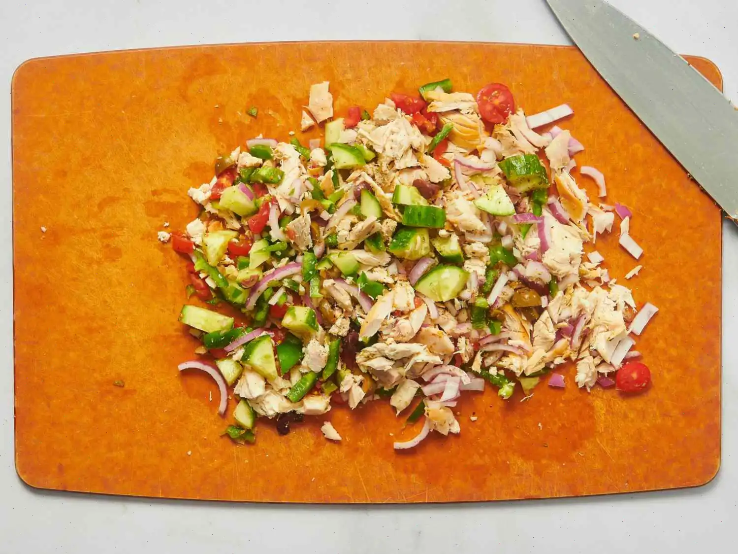 Chopped Greek Chicken Sandwich Recipe