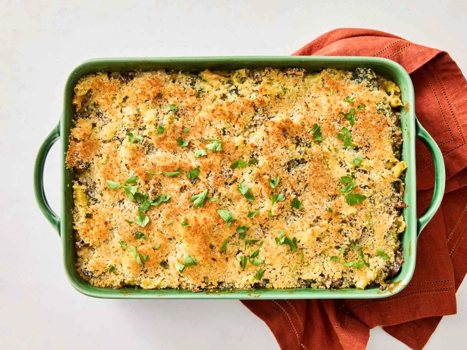 Stuffed Mushroom Pasta Bake Recipe