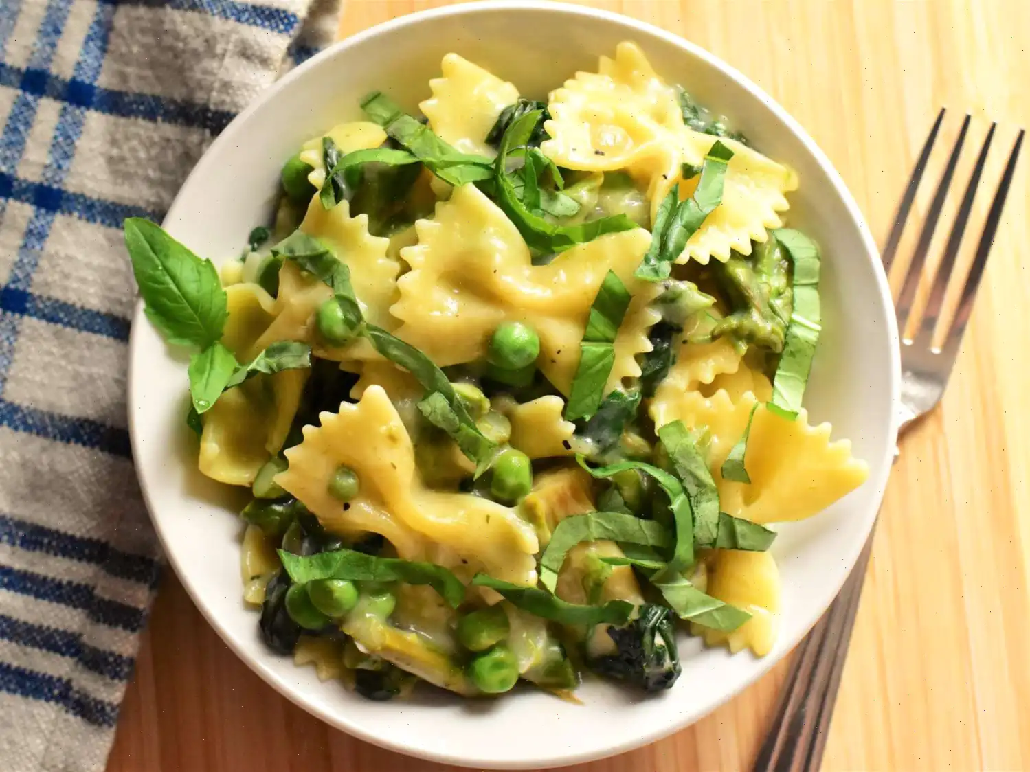 Creamy Lemon Vegetable Pasta Recipe