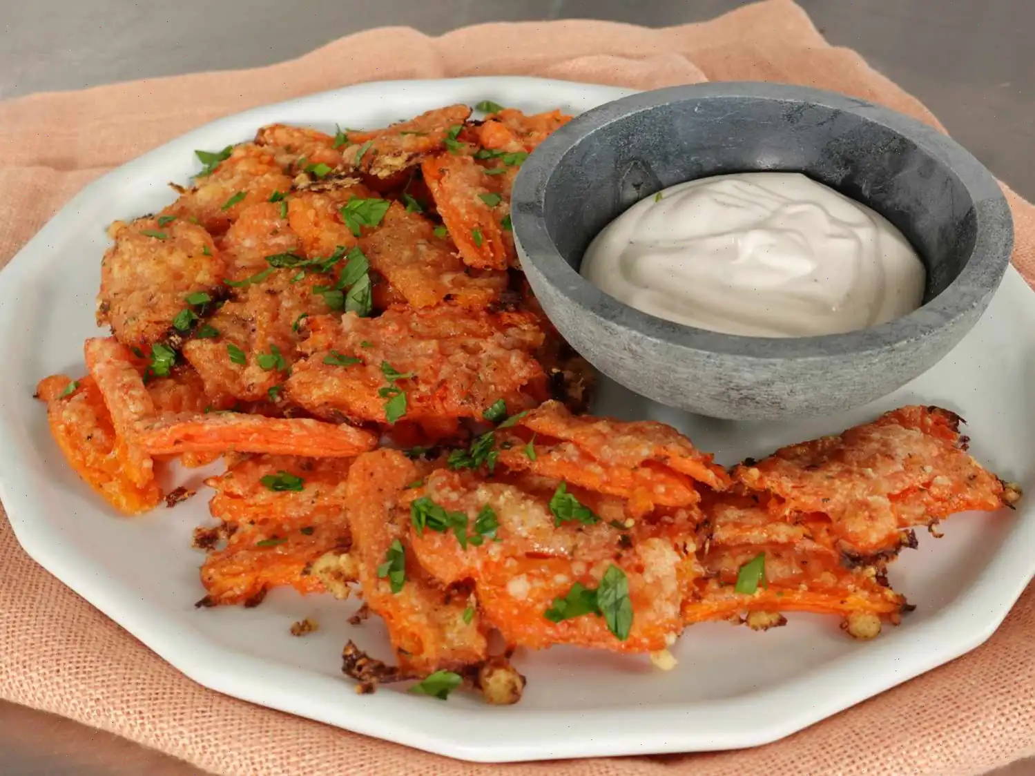 Crispy Parmesan Ranch Smashed Carrots Recipe