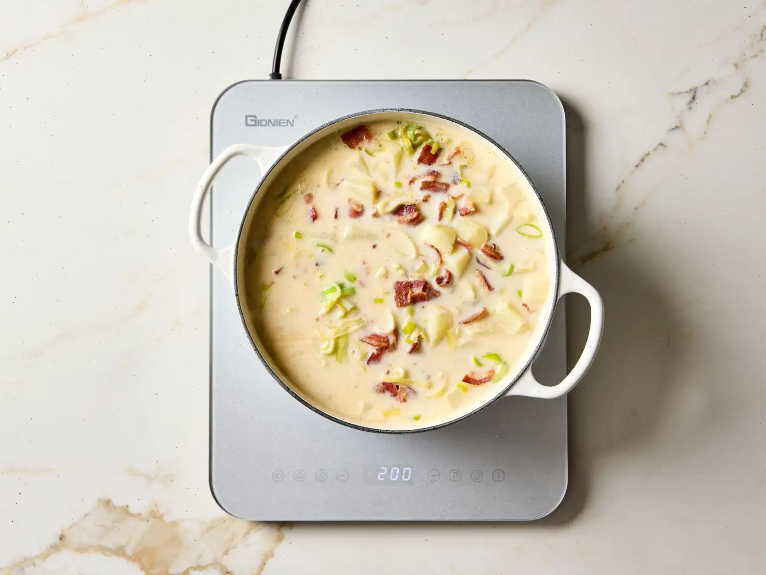 Potato Leek Soup with Bacon Recipe