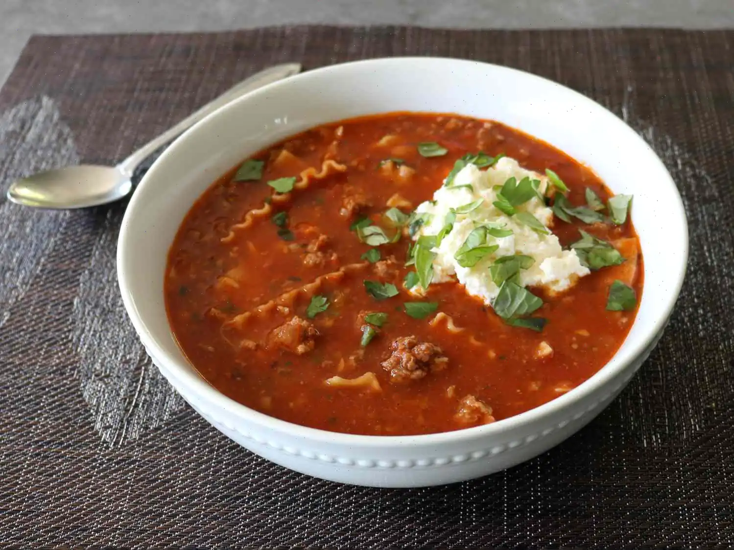 Real Lasagna Soup Recipe
