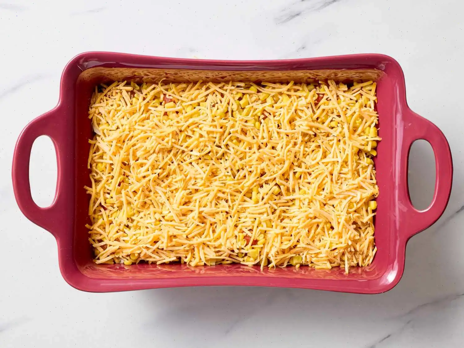 Crunchy Tex-Mex Casserole with Spicy Ranch Drizzle Recipe