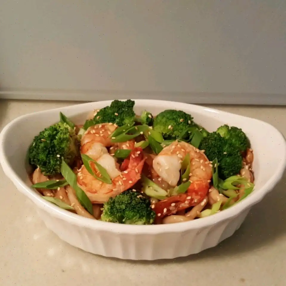 Shrimp and Peanut Butter Noodles Recipe