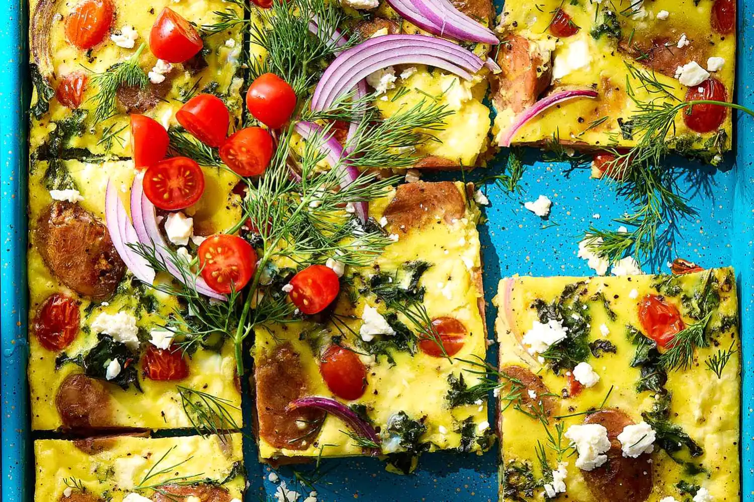 Sheet Pan Mediterranean Frittata