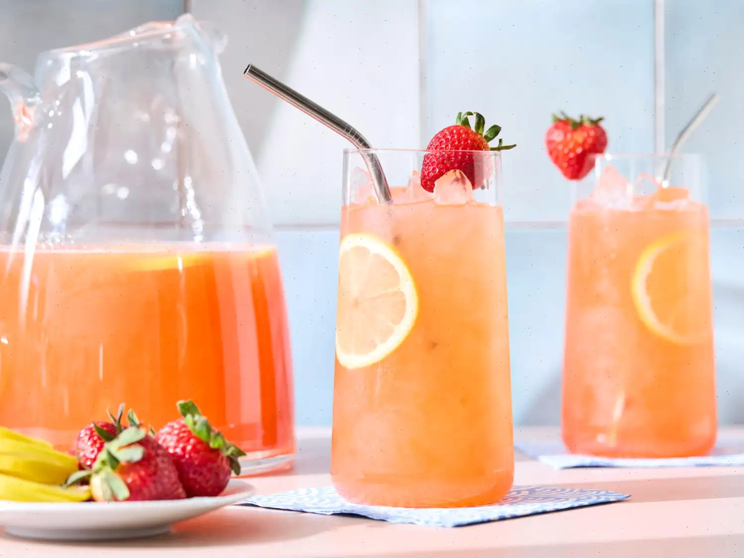 All Natural Strawberry Lemonade