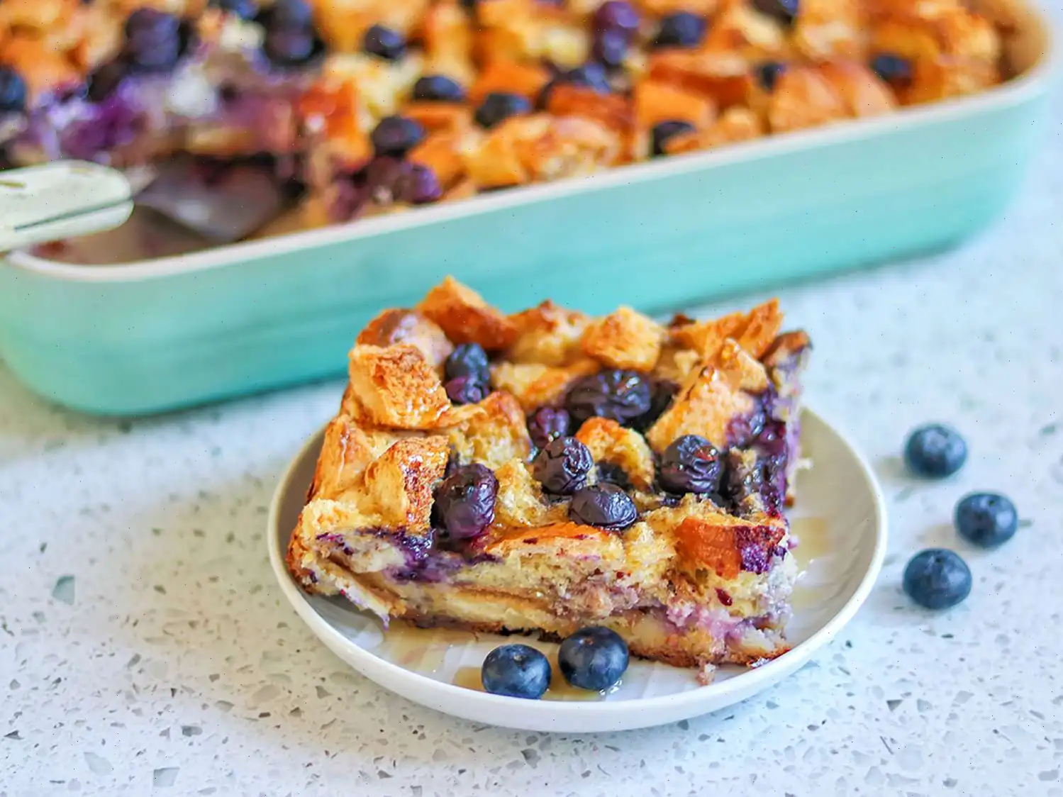Overnight Blueberry French Toast Casserole Recipe