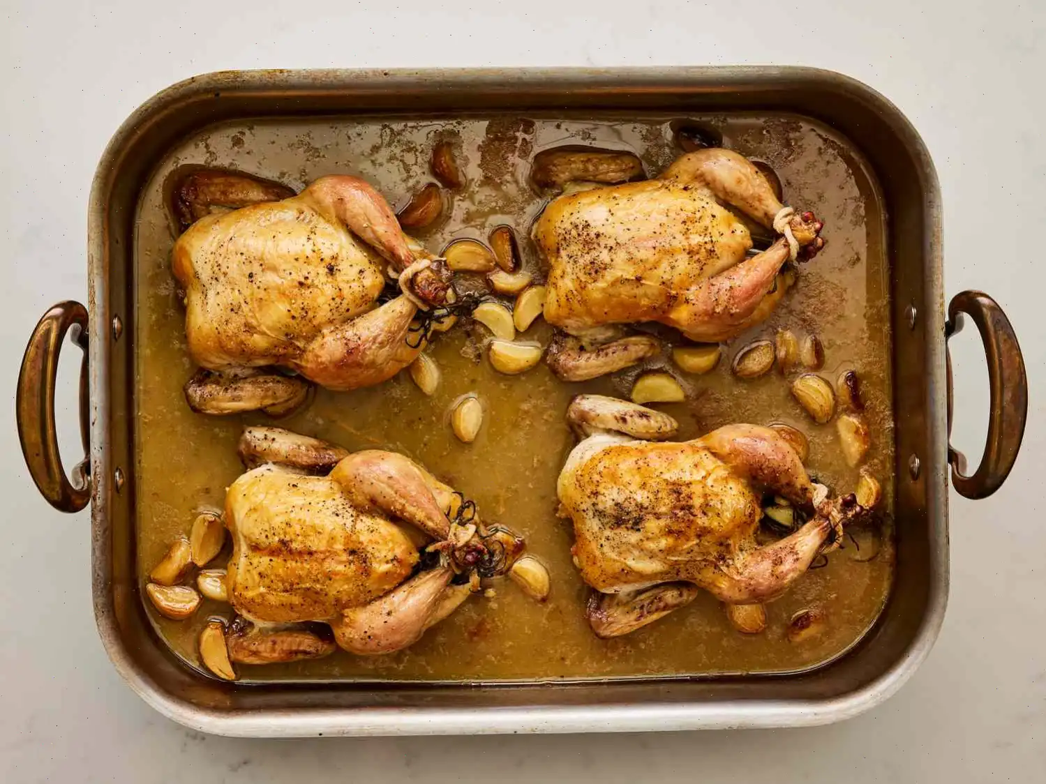 Cornish Game Hens with Garlic and Rosemary Recipe