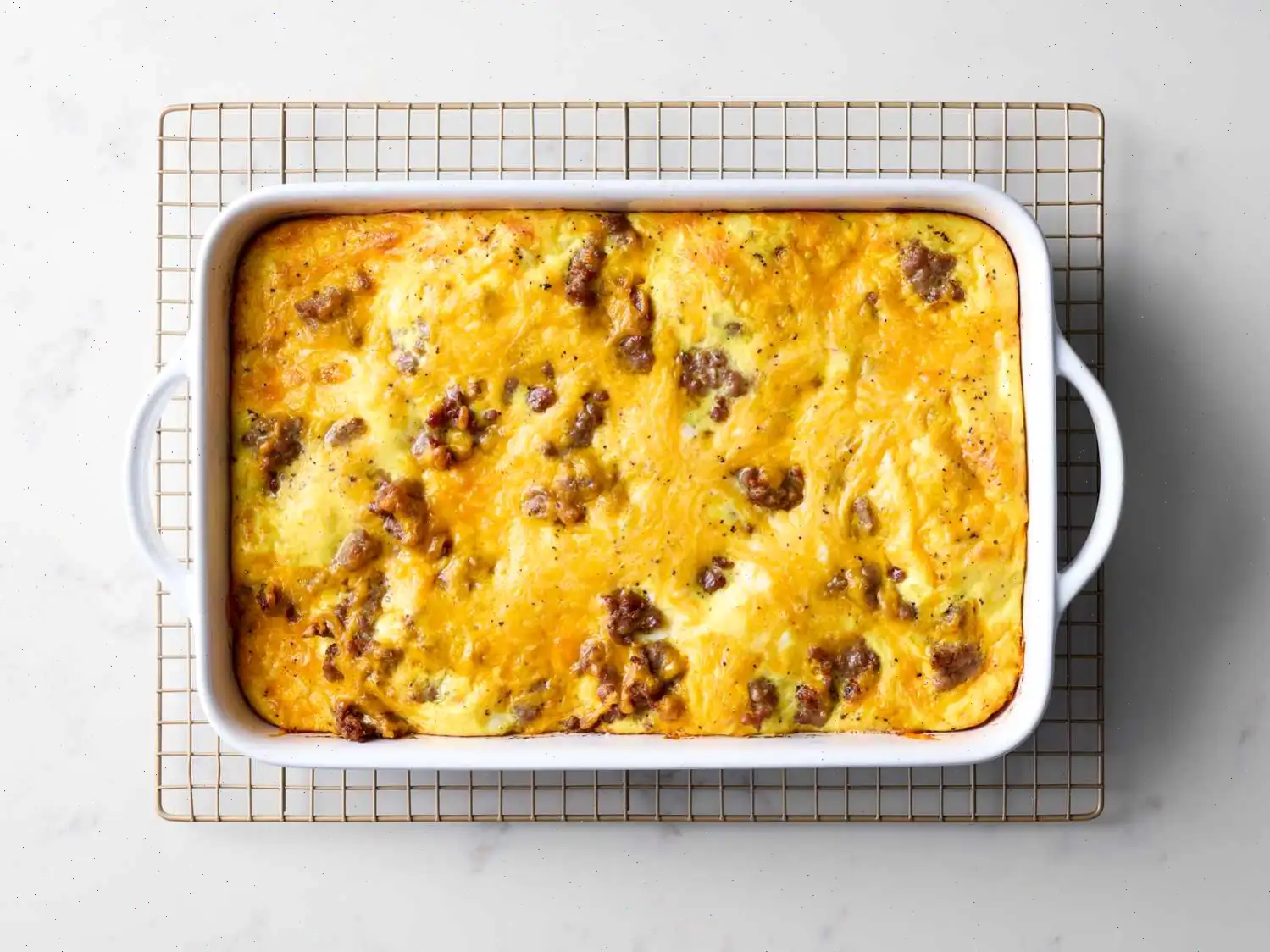 Sausage, Egg, and Cheese Biscuit Casserole Recipe