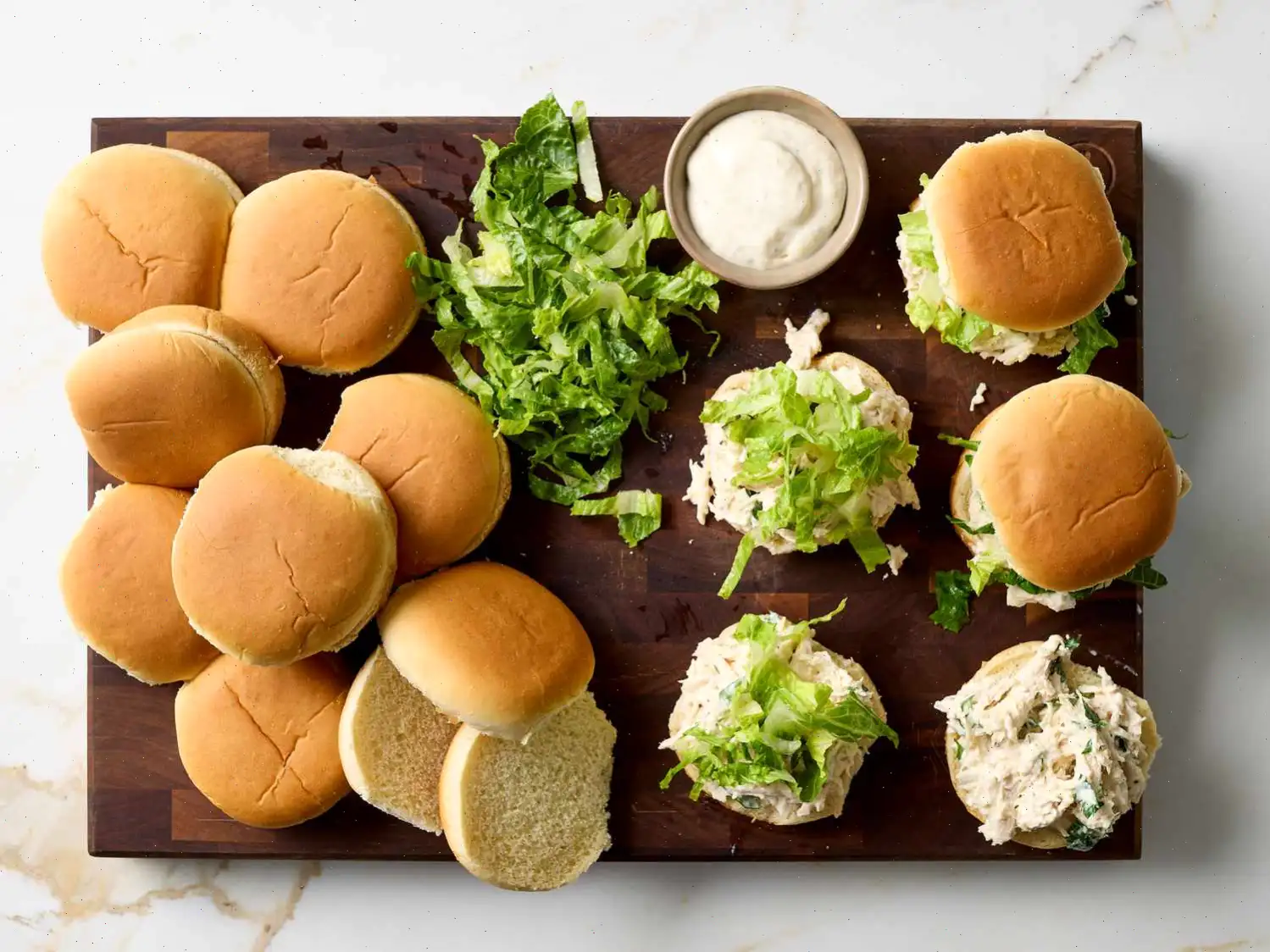 Slow Cooker Chicken Caesar Sandwiches Recipe