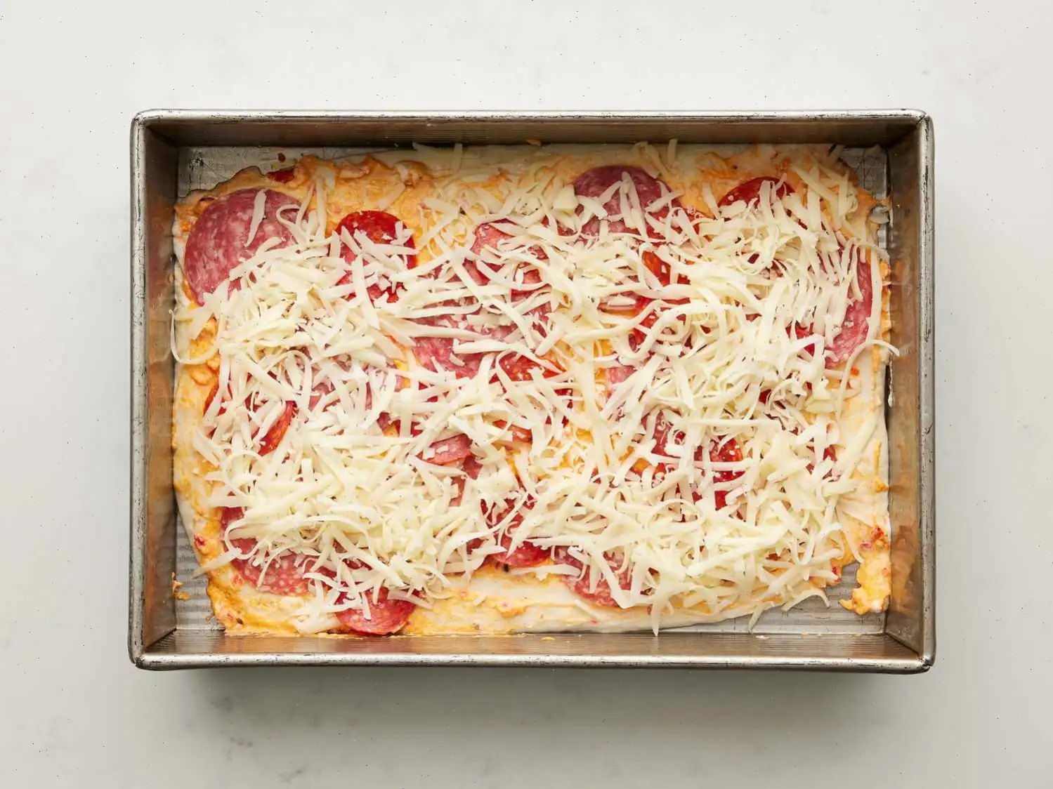 Spicy Garlic Pepperoni Pan Pizza