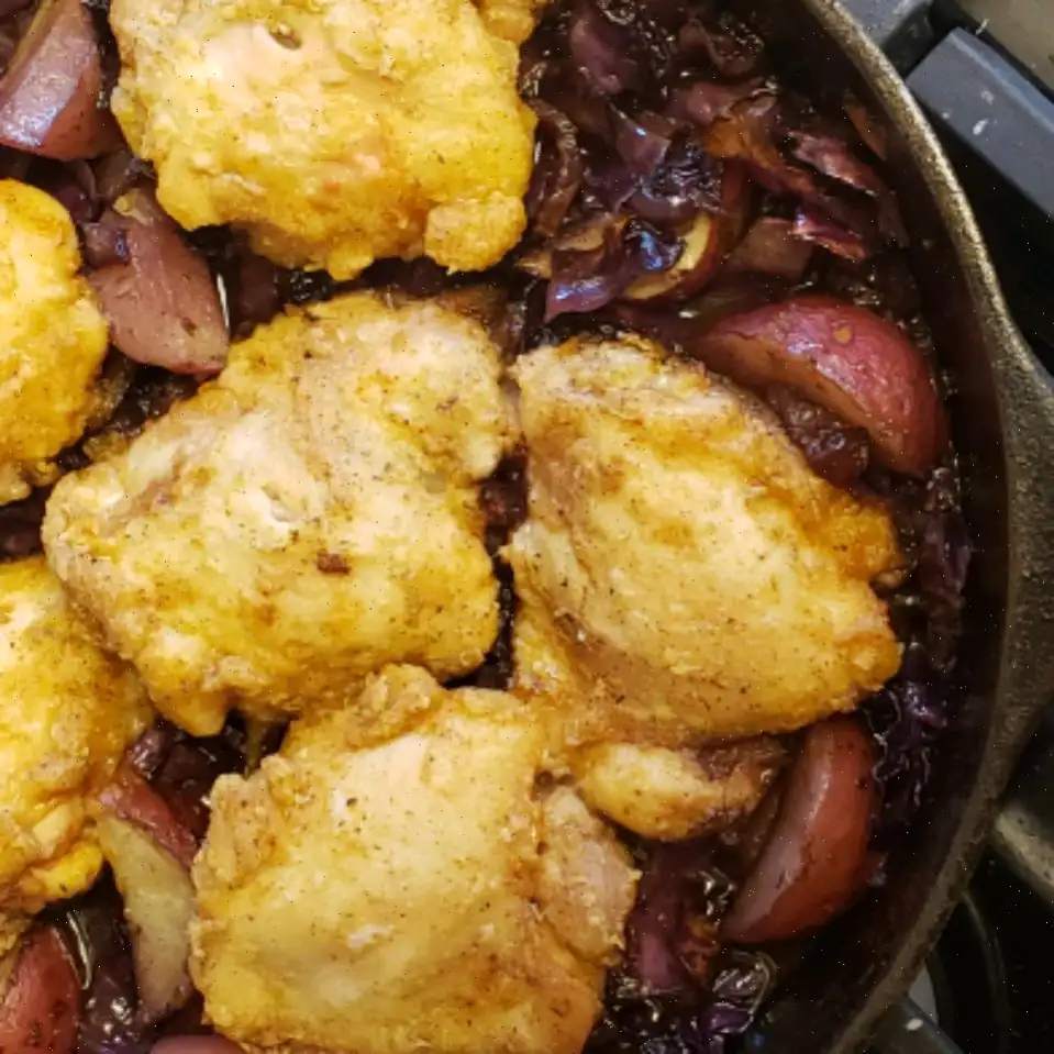 Oktoberfest Chicken and Red Cabbage Recipe