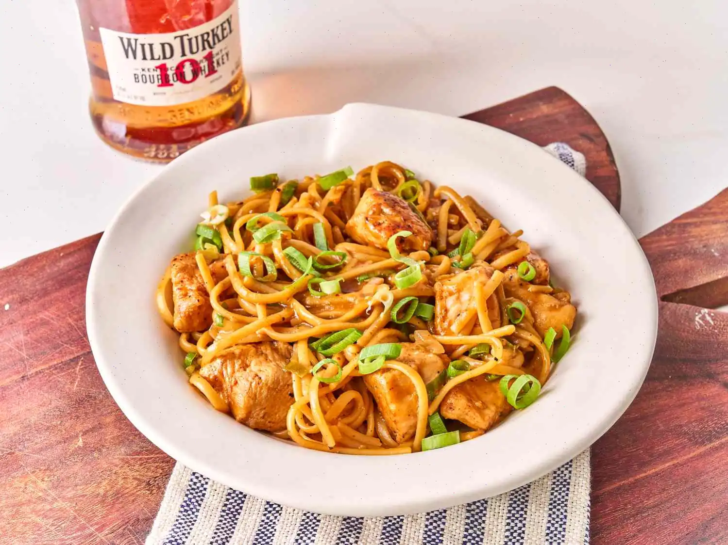One Pan Tipsy Chicken and Noodles Recipe